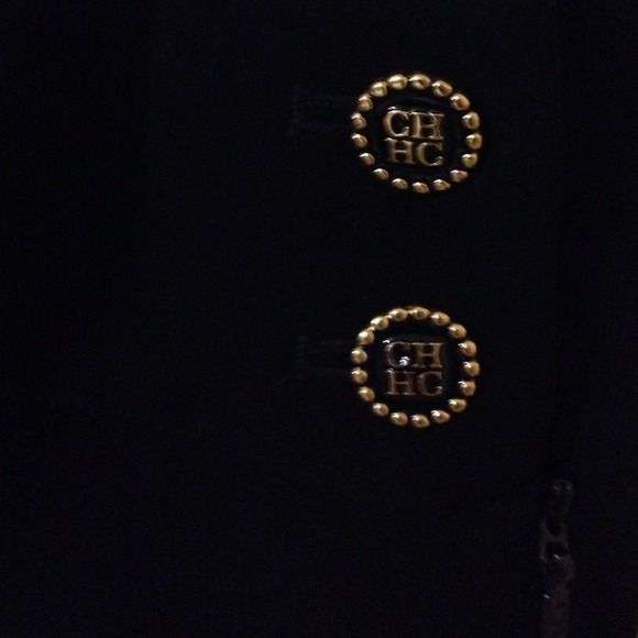 Carolina Herrera Black Polyester Side Zip Pant NWT - Picture 3 of 10